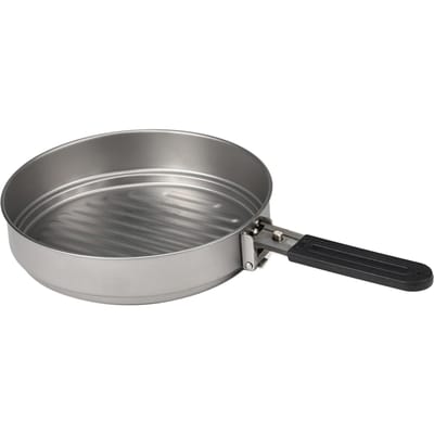 1100 ml Titanium Koekenpan Ultralicht Grill Koekenpan met Opvouwbaar Handvat voor Buiten Koken Kamperen Wandelen Backpacken gray