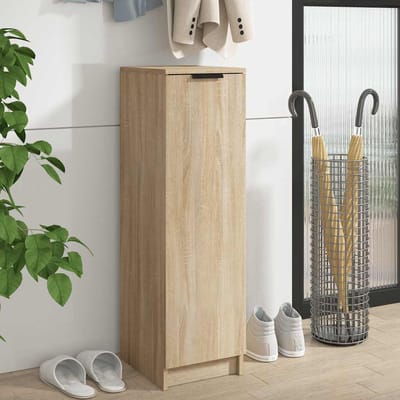 vidaXL - Schoenenkast - 30x35x100 - cm - bewerkt - hout - sonoma - eikenkleurig