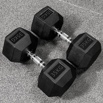 Hex Dumbbells - Rubber Gewichten voor Thuis en Gym