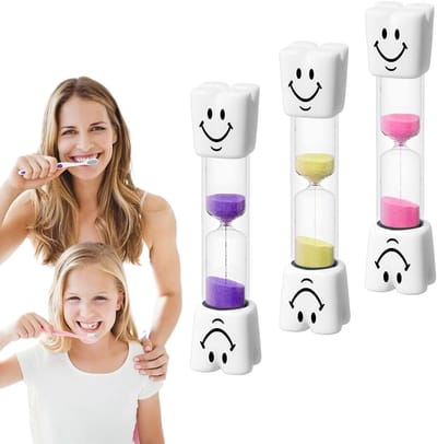 Thijox - Zandloper Set voor Kinderen - 3 Stuks - Kleurrijke Zandlopers voor Tandverzorging, Keuken, Kantoor en Kinderspellen - Perfecte Timer voor Spe
