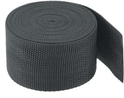 Dailygoods- Webbing Strap Lichtgewicht - Polypropyleen - 2 inch - 5 Yard - Rugzak Riem - Donkergrijs - Voor Outdoor Gebruik - Rugband