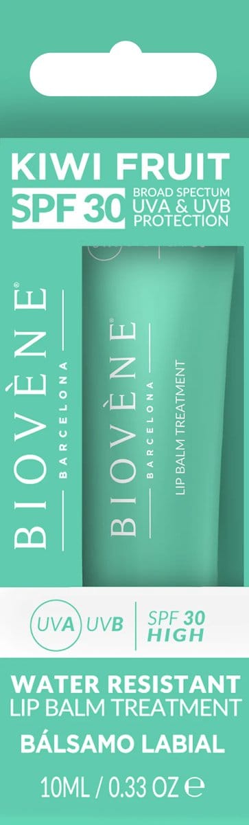 Biovene lipbalm beschermend - SPF30 - kiwi - tube 30ml - made with love - waterresistant - waterproof