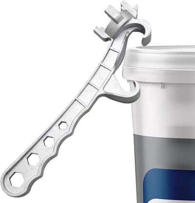 Blikopener Emmerdeksel - Verfblikopener Trekker - Deksels Openen - Ergonomische Handgreep - 5 cm - Zilver