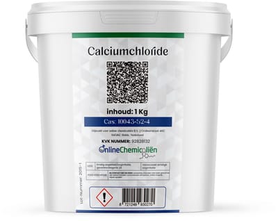 Online chemicalien – Calciumchloride – 1 kg – CaCl2 – Vochtonttrekker – Droogmiddel – Strooizout