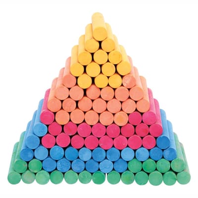 Colorations - Colored Dustless Chalk 100 pcs.