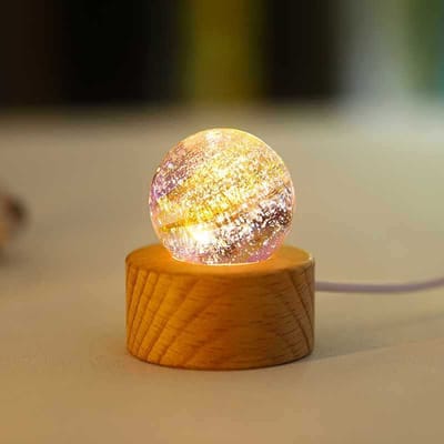 4cm Fantasy Kleurrijke Glazen Sterbal Lichtgevende Planeet Astronomie Planeten Bal Fantastische Stijl Huisdecoratie Kosmisch Model Cadeau paars