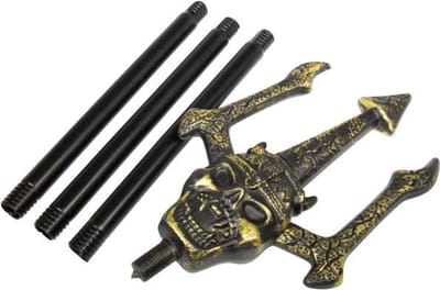 Folat - Drietand Duivel Goud 3-delig - 110 cm - Halloween - Halloween accessoires - Halloween verkleden