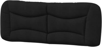 Hoofdbord Kussen - Muur Hoofdbord - Bed Comfort - Ademende Stof - 140 cm Breed - Zwart