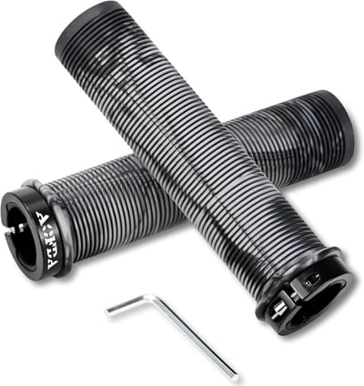 Ergonomische Fietshandvatten van Rubber, 22 mm, Antislip, Aluminium Lock, Geschikt voor MTB en Stunt Scooters