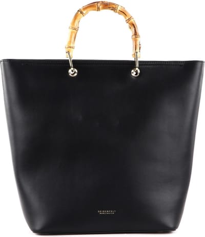 SEIDENFELT MANUFAKTUR Sorken Shopper Black / Gold Zwart
