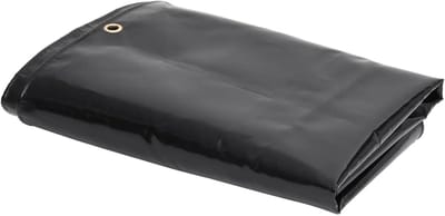 Stevig Zeil - Waterdicht Dekzeil - Buiten Beschermen - Zware Kwaliteit 650g/m² - 5 x 6 Meter - Zwart