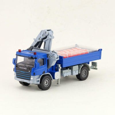 1/50 Vrachtwagen Met Kraan Speelgoedauto Technisch Minatuur Voertuig Diecast Legering Model Educatieve Verzameling Cadeau Voor Jongen Kinderen