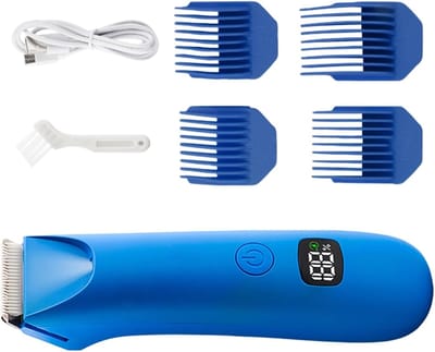 Lichaamshaartrimmer mannen - Elektrisch scheerapparaat - Persoonlijke verzorging - Intelligent digitaal display - 14x37 cm - Zwart