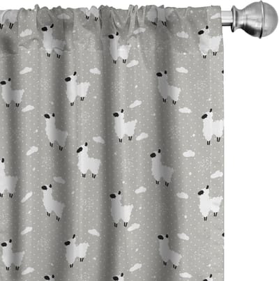 ABAKUHAUS – Schaapgordijnen – 2-delige set 75×245 – microvezel