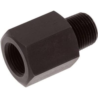 3/8'' NPT x G 3/8'' M/F Nitrified Stalen Verloopring 700 Bar - Hydrauliek - FL2S-MF-NS-038NG