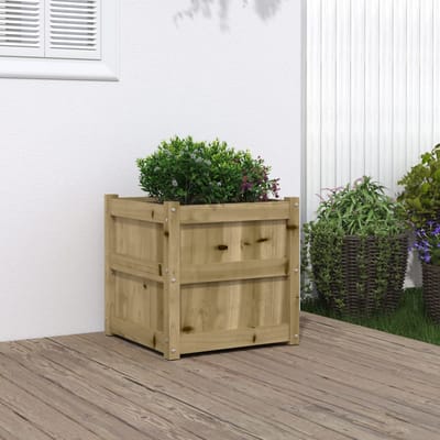 vidaXL - Plantenbak - 50x50x50 - cm - geïmpregneerd - grenenhout