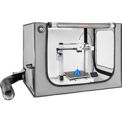VEVOR 3d-Printerbehuizing/Printertent (80x58x58 cm), Stof- en Waterdichte Beschermhoes met Constante Temperatuurregeling, Led-Verlichting en Ventilatie, Compatibel met Bambu Lab A1 Combo Grijs