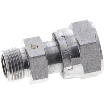 UN 13/16''-16 x UN 11/16''-16 F/M Verzinkt Stalen Neusstuk ORFS 630 Bar - Hydrauliek