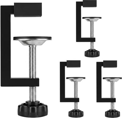 SnelShoppen - Pack of 4 G Klemset, Tafel Klemmen, Schroef Klemmen Klein, Universele Klemmen, Verstelbare Klemmen voor Houtbewerking, Gelaste Projecten