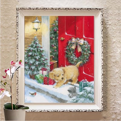 DIY 5D Diamant Schilderij Volledige Ronde Boor Cartoon Kerst Kerstman Mozaïek Borduurpakketten Home Decor Full Square 20X30CM