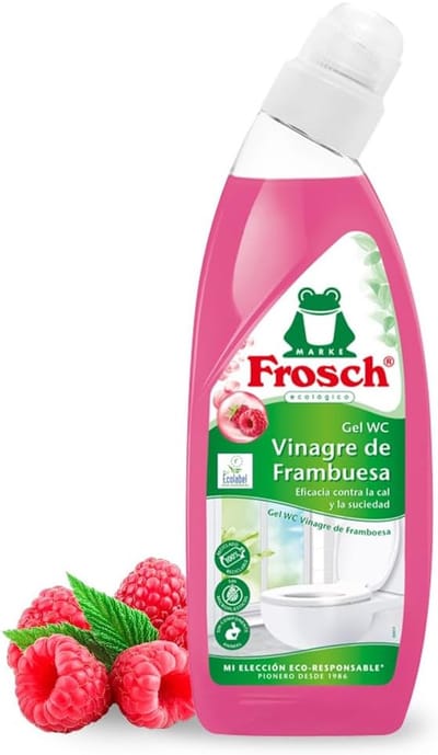 Frosch Toiletreiniger Framboos & Azijn 750 ml - Verwijdert Kalk & Urinesteen - Vegan - Ecologisch - Zonder Microplastics