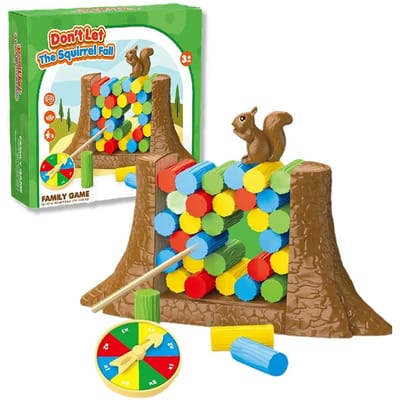 Eekhoorn Stapelspel Speelgoed voor Kinderen Plezier Balans Toren Bouw Uitdaging Familiefeest Bordspel Interactief Spel multi