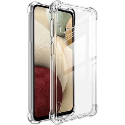 Imak Samsung Galaxy A12 Airbag Shockproof Hoesje mét Screenprotector Transparant