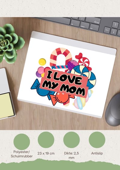 Akyol - mama cadeau - Muismat - Moeder - moeders - cadeautje - met opdruk - verjaardag - moederdag - mama cadeautjes - moederdag cadeau - verjaardag - liefste mama - leuk kado om te geven - 23 bij 19 cm