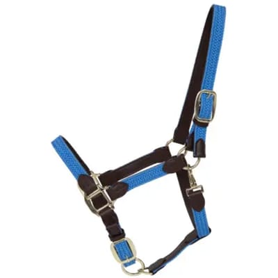 Kentucky Horsewear - Halster - Gevlochten Nylon - Lichtblauw - Cob