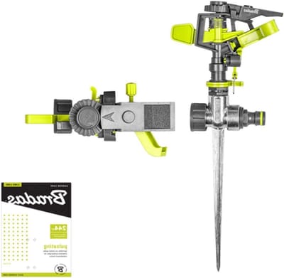 Cirkelsproeier - Gazonsproeier sprinkler - Tuin besproeien - Instelbaar sproeioppervlak - Tot 244 m² - Grijs groen