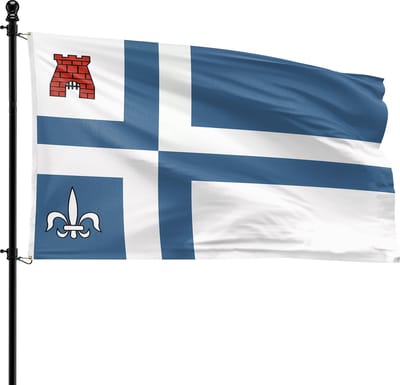 VlagDirect - Noordoostpolder vlag - Gemeente Noordoostpolder vlag - 90 x 150 cm.
