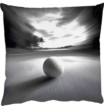 Sierkussens - Kussentjes Woonkamer - 50x50 cm - Golfbal - Wazig - Zwart