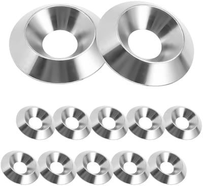 10 Stuks Verzonken Ringen van 304 RVS voor Schroeven (M8 x 20mm) - Duurzaam, Roestvrij en Sterk