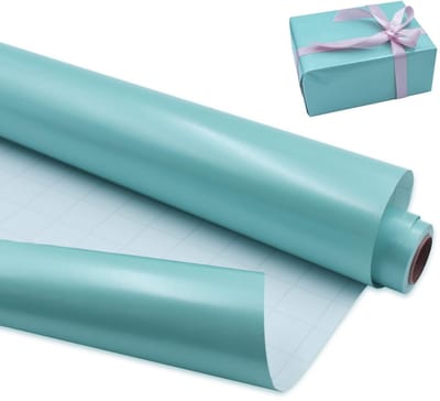Dailygoods - 43 cm x 12 m blauwe, matte rol cadeaupapier, eenkleurig parelmoer glanspapier, perfect voor verjaardagen, bruiloften, babyshowers, feesten en feestcadeaudecoraties