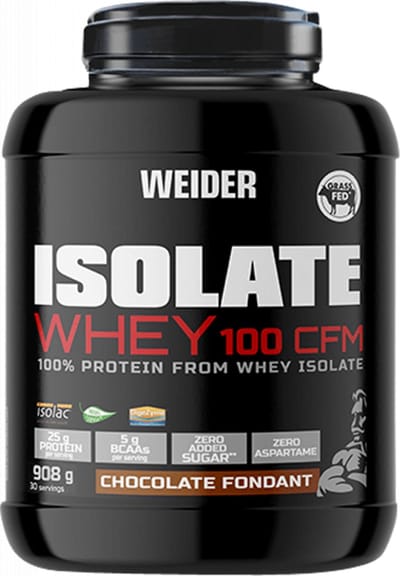 Weider Isolate Whey 100 CFM (908g) Chocolate Fondant - Eiwitten - Wei-eiwit isolaat