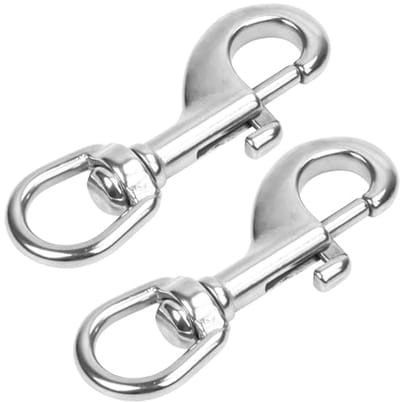 Set van 2 Roestbestendige Veerhaken voor Hondenriem en Multifunctioneel Gebruik