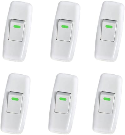 aladdien - Inline schakelaar - torpedo-schakelaar - vervang je oude lampknop - perfect voor tafellampen - gebruiksvriendelijk - geschikt voor thuis ...