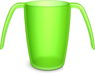 Vitility - Beker met 2 handvatten - 250 ml - Groen - Kunststof