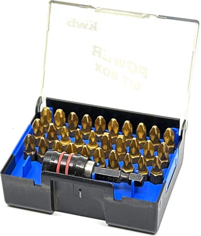 KWB bitset 31 delig - Pozidriv, Phillips + Bithouder - Titan - Professionele kwaliteit - 115600