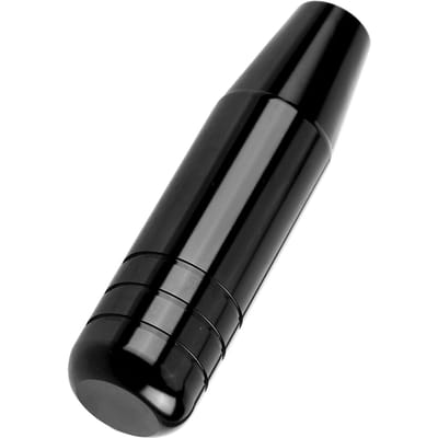 Pommeau de levier de vitesse manuel universel en alliage d'aluminium pour voiture Levier Shifter 13cm Noir noir