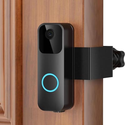 Anti-diefstal Deurbel Bevestiging - Videodeurbel Mount - Veilige Deurbeveiliging - Geen Boren Vereist - Voor Deuren 2-6 cm - Zwart