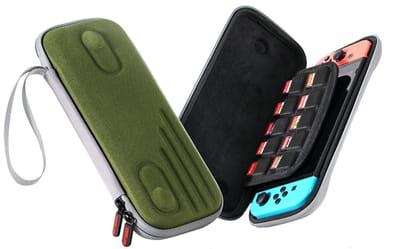 Allecto - Draagbare Opbergtas - Beschermhoes voor Nintendo Switch - Nylon Reisdoos - Kaart Organizer - Reisaccessoire - Geschikt voor gamers - Form...