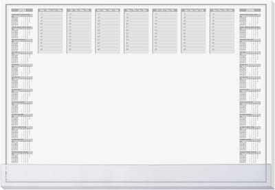 Papieren bureauonderlegger met kalender A3-formaat