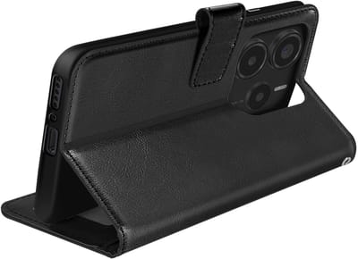 Mayaxess, Portemonnee hoesje voor Xiaomi Redmi Note 14 5G met riem, Zwart