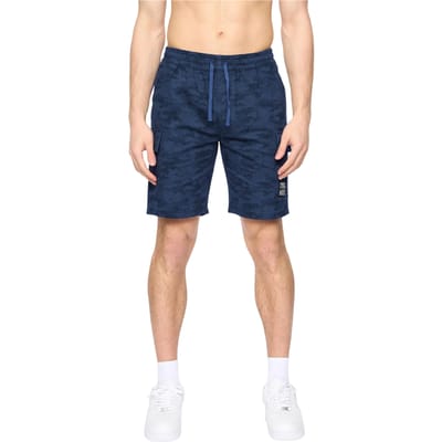 Crosshatch Heren Janscore Elastische Taille Cargo Korte Broek (Marine)