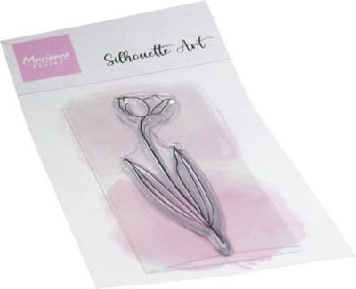 Clear Stamps, Silhouette Art – Tulip