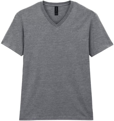 T-shirt met V-hals Gildan Softstyle