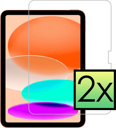 Screenprotector - 2 Stuks - Geschikt voor Apple iPad A16 (2022/2025) - 10.9 / 11 inch (10e & 11e generatie) - Extra Sterk - Beschermglas - Gehard Glas - Tempered Glass - Screen Protector - Bescherm Cover