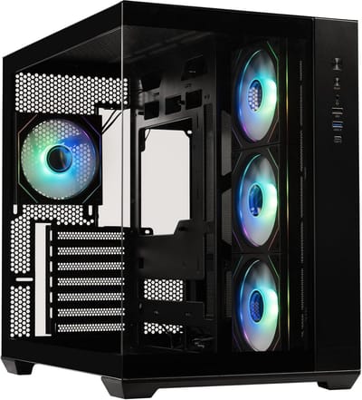 Compacte Cube PC Behuizing Zwart - Geschikt voor ITX & Micro-ATX