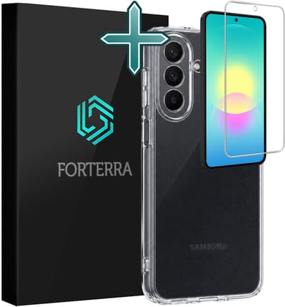 Hoesje Met Screenprotector - Geschikt voor Samsung Galaxy A27 - Sterk & Shockproof - Telefoon Hoes - Back Cover - Siliconen Case - Transparant